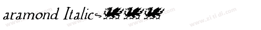 aramond Italic字体转换 aramond Italic字体转换
